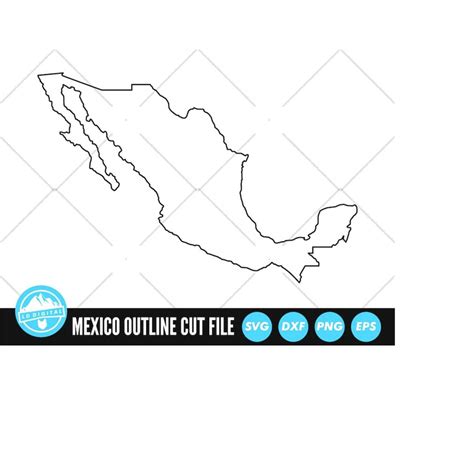 Mexico Outline Svg Files Mexico Cut Files Countries Vect Inspire