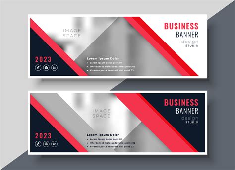 Red Theme Business Banner Or Presentation Template Design Download
