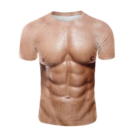 3d Shirt Muskel And Sixpack Sparta Survivo