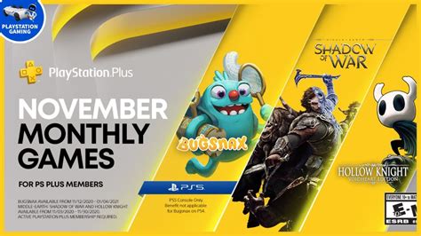 Ps Plus November 2020 Playstation Plus Monthly Games For November