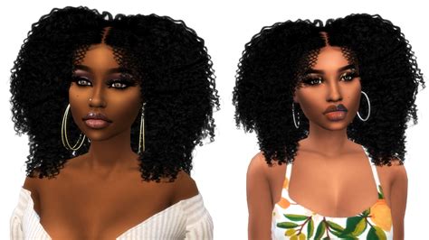 Brandy Curls All Ages Puffs Natural Hair Sims 4 Cc