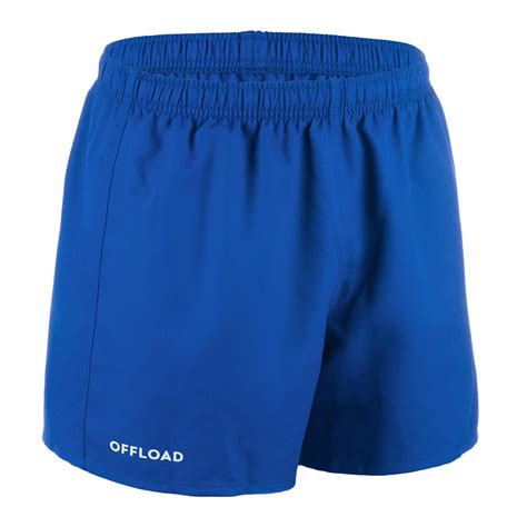 Adult Rugby Club Pocketless Shorts R100 Blue Offload Decathlon