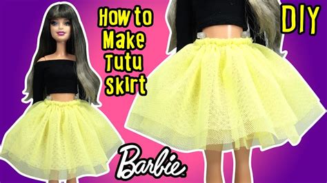 Diy How To Make Barbie Doll Tutu Skirt Doll Clothes Tutorial