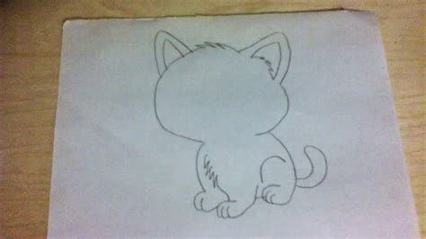 How To Draw Cartoon Cat Very Easy Youtube