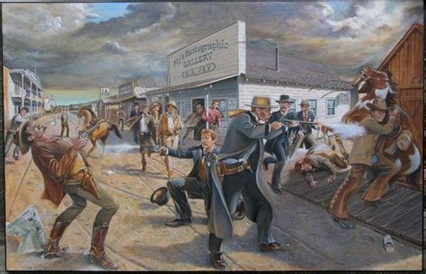 Shootout At The Ok Corral 1 Painting Art Painting Art