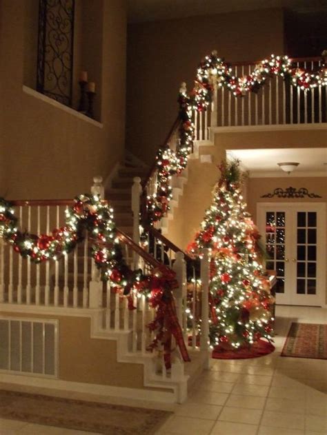 30 Christmas Staircase Decoration Ideas Thatll Make Your Home Look