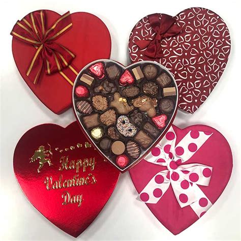 1 Pound Heart Box Assorted Chocolate