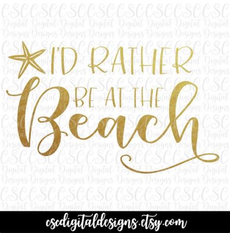 i d rather be at the beach svg summer svg i d rather etsy