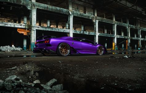 Wallpaper Auto Lamborghini Machine Car Purple Car Render Diablo