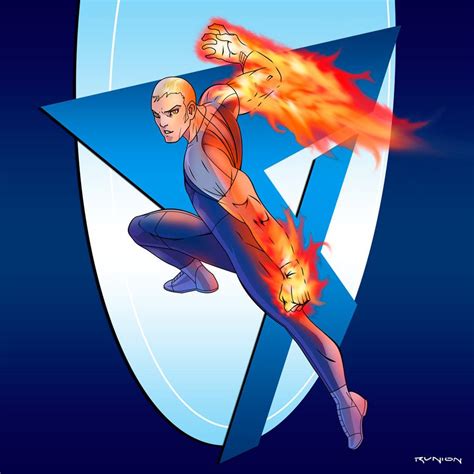 Fantastic Four Human Torch By ~arunion Human Torch Marvel Concept