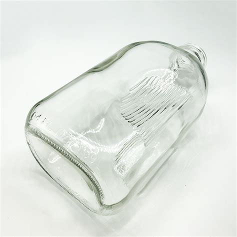 China 2 Quart Glass Milk Bottles Wside Grip 64 Oz Clear Glass