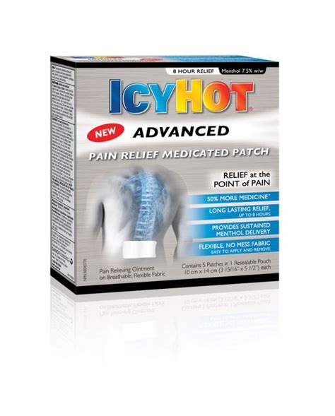 Icy Hot Advanced Medicated Patch 50 Count Ctc Health