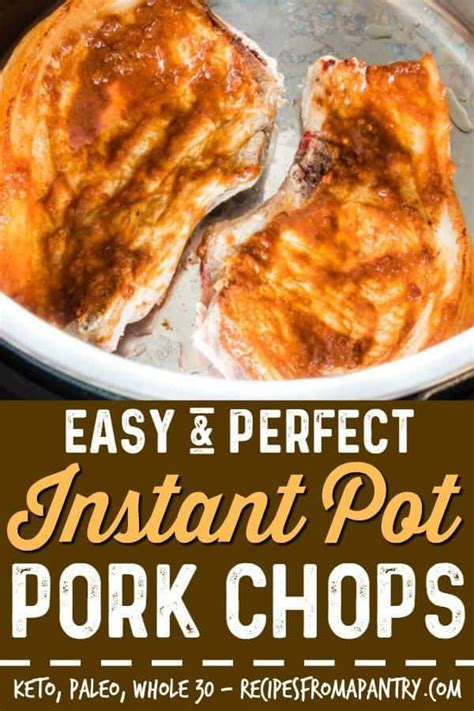 Make sure that they are not stuck together when you place them in the pressure cooker. You are going to LOVE this easy Instant Pot Pork Chops ...