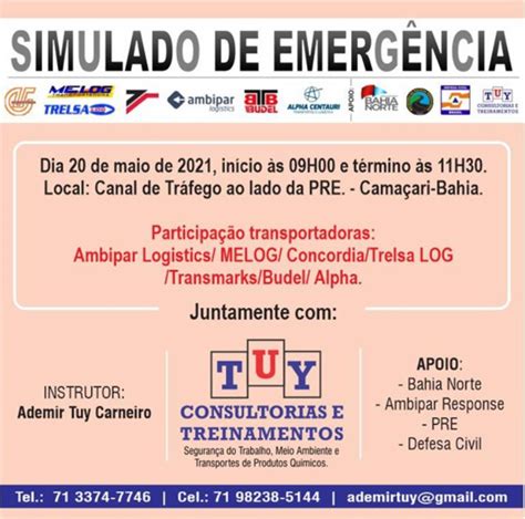 Simulado De EmergÊncia De Tpp Bahia Dia 20 De Maio De 2021 Trelsa Log Transportes