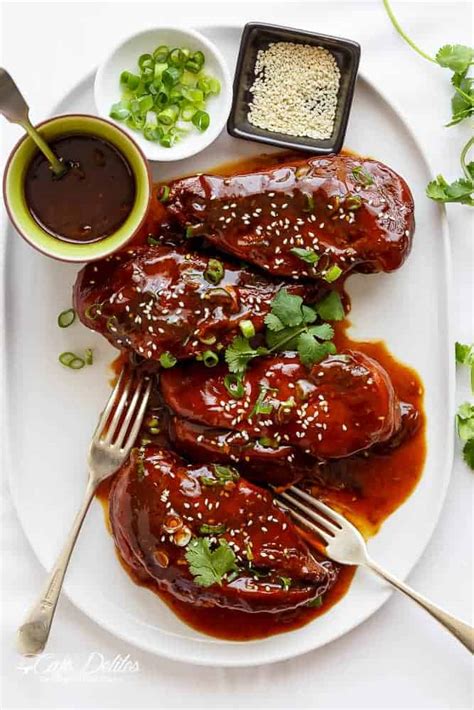 Slow Cooker Asian Glazed Chicken Cafe Delites