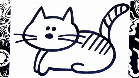 Como Dibujar Un Gato How To Draw A Cat Youtube