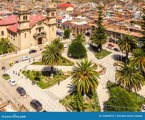 View Of The Cathedral In Tarma City In Peru Stock Image Image Of