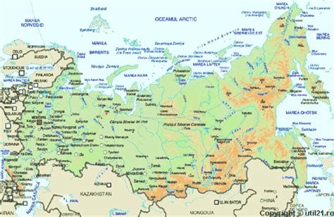 Statele suspectează implicarea gru în . Harta Rusiei Orase | Harta