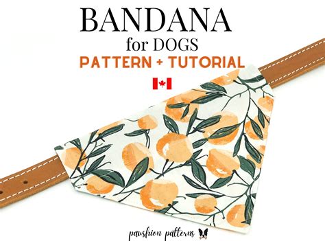 45 Designs Dog Bandana Sewing Pattern Templates