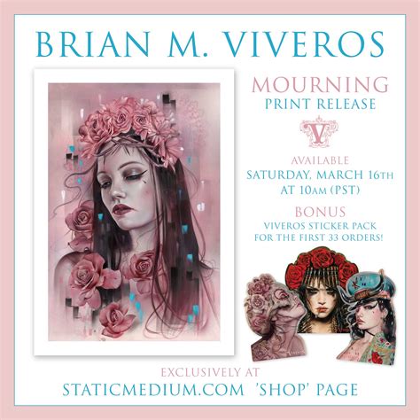 Viveros ‘mourning Print Release This Saturday March 16th At 10am Pst