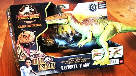 Jurassic World Camp Cretaceous Baryonyx Limbo Roar Attack Dino Escape