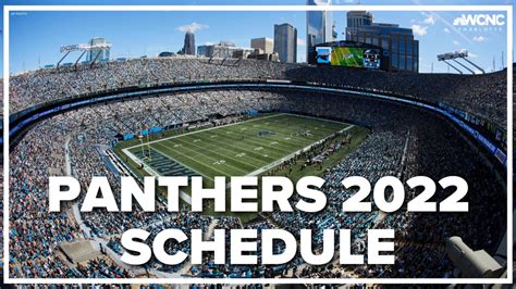Carolina Panthers 2022 Schedule Released