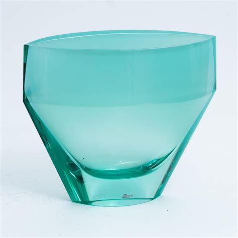 Sold Price Large Moser Art Glass Vase Signed Invalid Date Edt