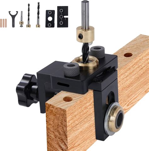 Pocket Hole Jig 3 In 1 Adjustable Woodworking Doweling Jig With 810