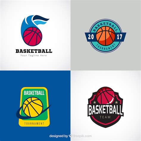 Premium Vector Classic Basketball Logo Collection