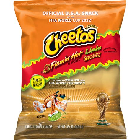 Cheetos Crunchy Flamin Hot Limon Cheese Snacks 85 Oz