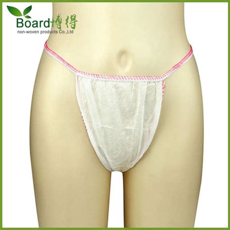 China Disposable T Back Women Panties Thongs For Spa Made By Spunlace