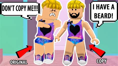 COPYING OUTFITS IN FASHION FRENZY I GAVE HER A BEARD Roblox Troll