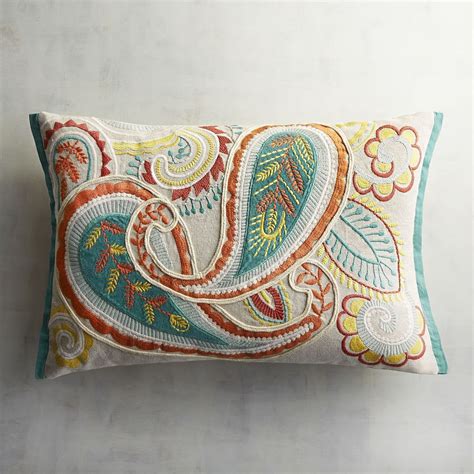 With our selection of decorative pillows in textured, embellished, solid and patterned designs, adding visit pier1 to see more items: Paisley Lumbar Pillow | Pier 1 Imports | Pillows, Throw pillows, Paisley pillows