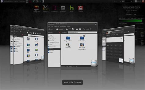 Linux Compiz Fusion Emerald Manager Conky Youtube