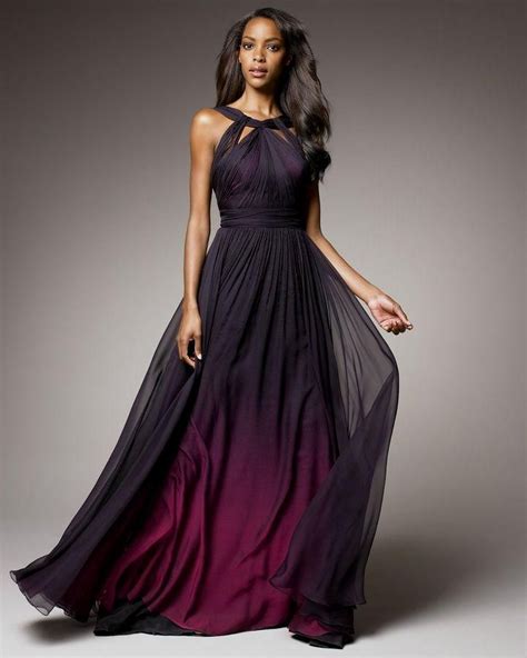 Black And Purple Ombre Gown Cotillionprom Dresses Pinterest