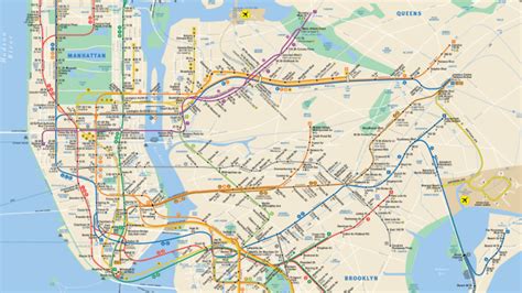 New York Subway Route Map United States Map