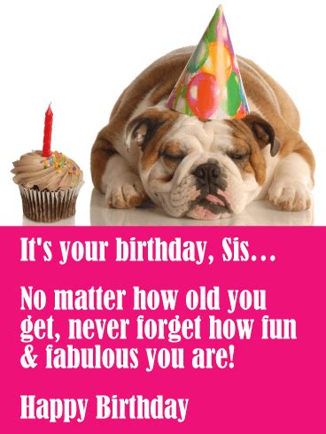 You are Fun & Fabulous! Funny Birthday Card for Sister | Birthday
