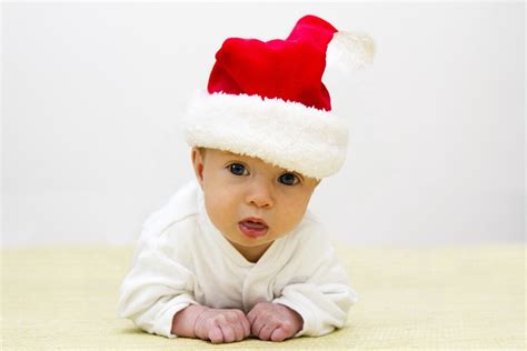 fotos de tu bebé para hacer la mejor tarjeta navideña