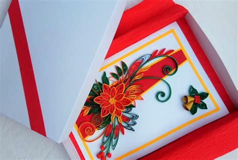 Quilled Art Card Holiday T Card Paper Quilling Card Etsy