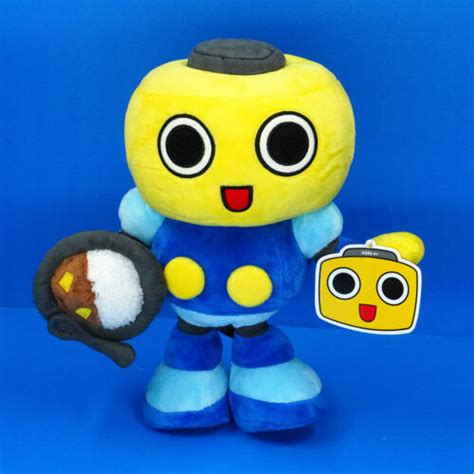 Mega Man Legends 10 Posable Servbot Plush Figure Magnetic Curry Dish