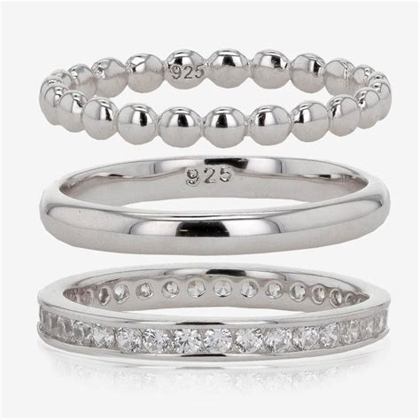 We went through and found a list of the best sterling silver earrings for you. Sterling Silver Set of 3 Stacking Rings at Warren James