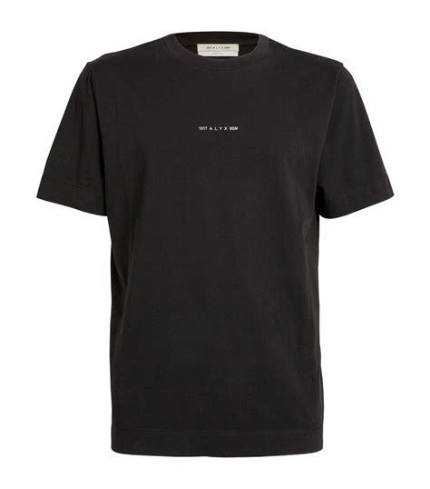 1017 Alyx 9sm Black Mini Logo T Shirt Harrods Uk