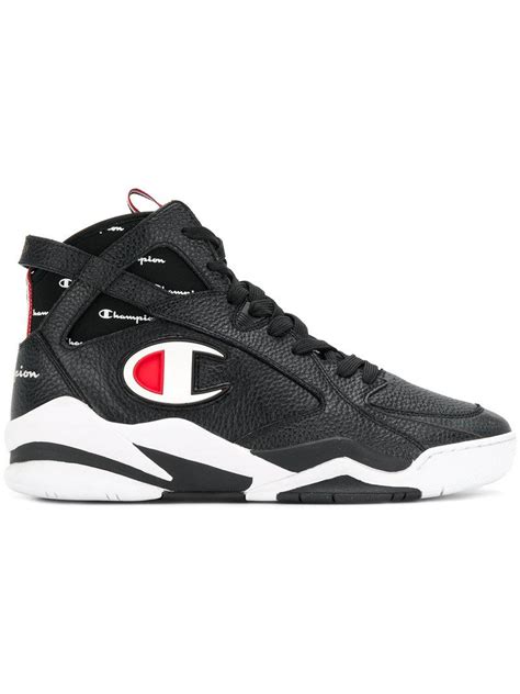 One that wins first place or first prize in a competition. Champion Zone 93 Hi-top Sneakers in Black for Men - Lyst