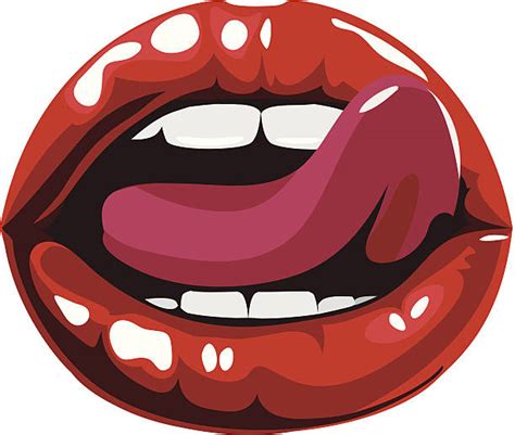 Red Lips Tongue Logo