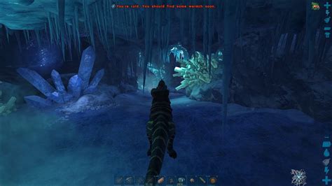 Ark Baryonyx In The Snow Cave Youtube