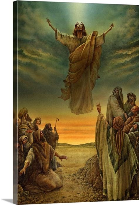 Jesus Ascending Into Heaven Wall Art Canvas Prints Framed Prints