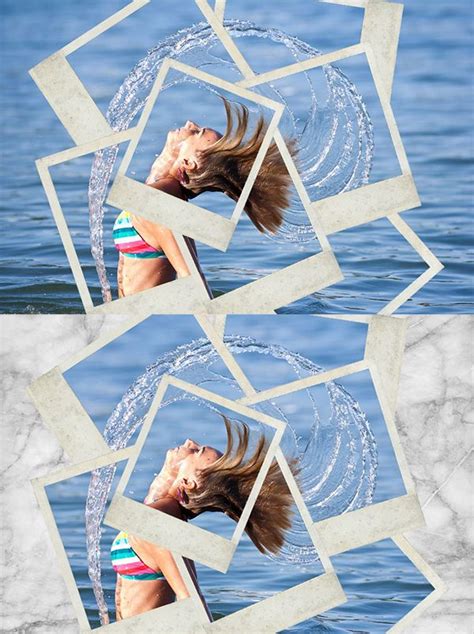 Create A Polaroid Collage In Photoshop Polaroid Collage Collage