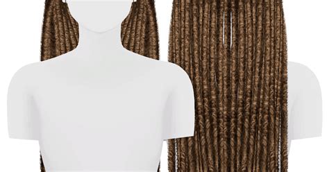 The Black Simmer Yohanna Hair V1 By Redhead Sims