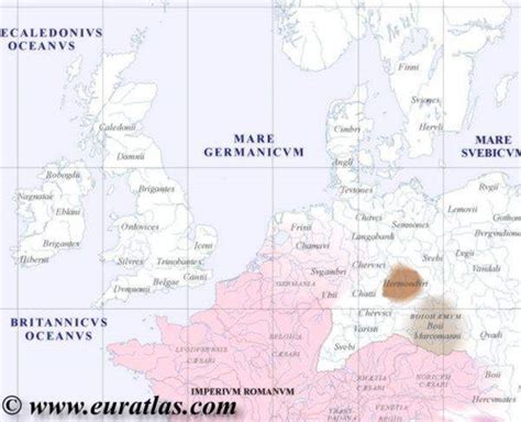 Map Of Northwestern Europe In Year 1