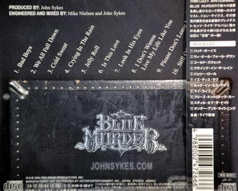 John Sykes Bad Boy Live New Factory Sealed Plastic Case Cd Vicp 62956